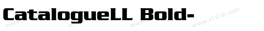 CatalogueLL Bold字体转换